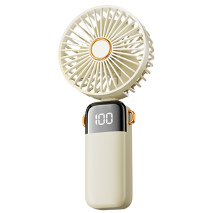 Mini Ventilador Portátil con Lámpara, Batería Recargable por USB, Ventilador de Escritorio para Uso en Exteriores y Autocaravanas, Mini Ventilador Plegable USB con Batería - Product Image 1