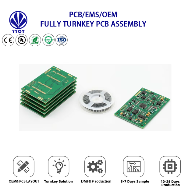 YYCT PCBA Manufacturer Mass Production Small Volume Control Board Contract Manufacturing Custom PCBA Model PCBA-64 CN/GUA