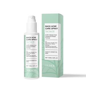 Spray anti-acné pour le dos personnalisé 100ml à l'acide salicylique, affinant les pores, marque privée - Product Image 1