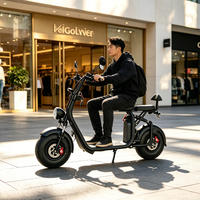 Fabricant chinois de motos électriques sportives E-fun à grande vitesse, 1500W, batterie au lithium sans balais, 60V, 45 km/h