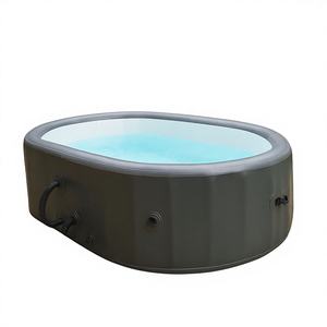 Spa gonflable chauffé sur mesure pour <span class=keywords><strong>piscine</strong></span> avec fonction de création de vagues et de bulles, forme ovale, utilisation en extérieur, matériau PVC - Product Image 1