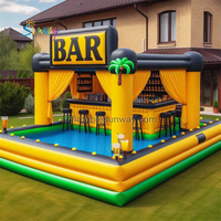 Bar Tiki gonflable Bar de piscine gonflable Tente médiévale Tente gonflable de pub