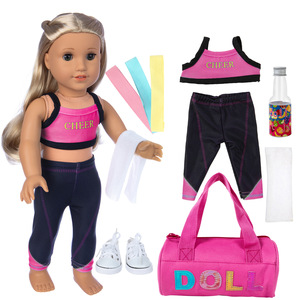 Venta caliente 18 pulgadas niña muñeca ropa combinación deportes Camping estilo muñeca combinación - Product Image 1