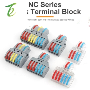 25 Stuks Snelle Connector Splicing Elektrische Geleiders Bedrading Kabel Splitter <span class=keywords><strong>2</strong></span>/<span class=keywords><strong>3</strong></span>-Pin Universeel Compact Push-In Home Terminal Blok - Product Image 2