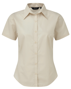 Solid Color <strong>Blouse</strong> for Women <strong>Smart</strong> Casual Work Viscose Polyester Spandex Working Woven Shirt - Product Image 6