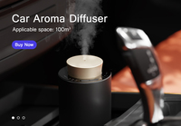 Diffuseur de parfum pour voiture en alliage d'aluminium 10 ml, pour véhicules de loisirs, moderne, à batterie, pour huiles essentielles naturelles
