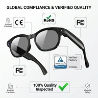 Gafas Inteligentes con IA en Stock, Lentes de Sol Inteligentes para Exteriores, Batería de 290 mAh, Traducción en Tiempo Real por IA, Foto, Video, Música, Llamadas