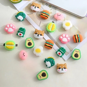 Cable USB con Diseño de Frutas, Cargador de Dibujos Animados, Enrollador de Cable, Protector de Cable de Datos - Product Image 4