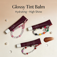 Huile à Lèvres Luxueuse Brillante Hydratante et Nourrissante aux Peptides, avec Breloque Chaîne de Téléphone Décorative Mignonne et Exquise, Modèle Standard