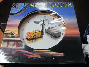 ブルーチューブカスタムロゴ洞窟ネオン壁掛け時計 - Product Image 5