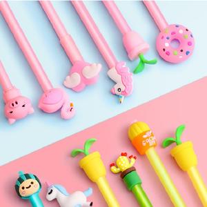 Stylos à bille en plastique avec signature en gel bon marché avec logo imprimé personnalisé pour papeterie - Product Image 6