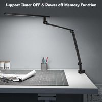 Lampe de bureau LED électrique nordique minimaliste moderne, commande tactile, flexible, simple, double source de lumière, lampe de table, éclairage grand angle
