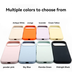 Funda de Silicona Líquida Suave de Alta Calidad para Teléfono, para 15 16 17 18 Pro Max, Funda Protectora de TPU con Logotipo Original - Product Image 2