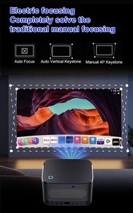 โปรเจคเตอร์ภาพยนตร์สำหรับใช้ในบ้านแบบพกพา รองรับ 4K ความละเอียด Native 1080P พร้อมระบบโฟกัสอัตโนมัติ Keystone  ผ่าน WiFi 6  ได้รับอนุญาตอย่างเป็นทางการจาก <span class=keywords><strong>Netflix</strong></span> - Product Image 4