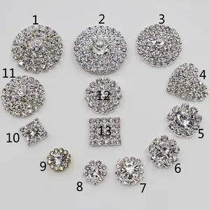 Wedding Crafts Decorative Accessories DIY Clothing Shiny Mixed Size Rhinestones Buttons