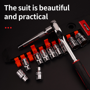 12 bộ dụng cụ sửa chữa nhà cấp công nghiệp với ổ cắm cờ lê và Bộ cờ lê Ratchet nhanh - Product Image 5