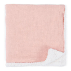 Couverture en polaire pour bébé nouveau-né, design minimaliste neutre, de haute qualité, en laine d'agneau d'hiver, 100% coton mousseline, peluche - Product Image 3