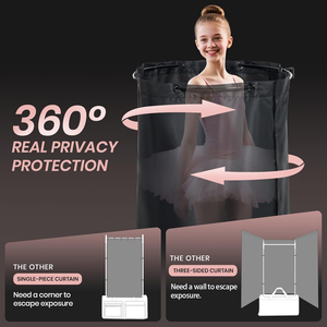 Sac de danse de 23 pouces avec <span class=keywords><strong>support</strong></span> et vestiaire |   Collection |   360 °   <span class=keywords><strong>Rideau</strong></span> d'intimité |   Sac de sport idéal <span class=keywords><strong>pour</strong></span> les danseurs - Product Image 4