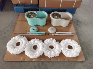 IMAXX Trapeador Giratorio de Manos Libres, Trapeador Mágico para Limpiar Pisos, Microfibra, Trapeador Giratorio de 360 Grados con Cubeta - Product Image 5