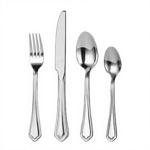 Juego de Vajilla Contemporáneo Mr.Spoon de Acero Inoxidable 18/0, 24 Piezas, para 6 Personas, Kit de Tenedores/Cuchillos/Palillos, Apto para Lavavajillas, Estilo Ejecutivo - Product Image 1