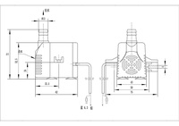 Usine directement vente 8W ABS DYH pompe submersible refroidisseur d'air pompe à eau avec pieds