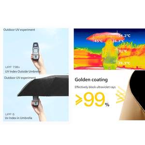 <span class=keywords><strong>Parapluie</strong></span> de voyage automatique entièrement automatique, coupe-vent, compact, pliable à l'envers, boucle d'anneau pour femmes et hommes - Product Image 4