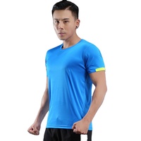 Kaos Olahraga Kompresi Lengan Pendek Pria Berkualitas Tinggi untuk Fitness dan Gym, Ready Stock