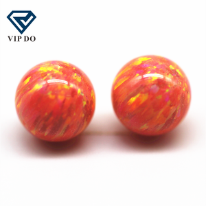 Commercio all'ingrosso di fabbrica 2-12mm 92 multicolore opale sintetico perline rotonde sfera OP24 opale di fuoco perline gemme sciolte palline rotonde opale - Product Image 3