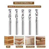 Fraise à spirale en carbure RUIMENG pour routeur CNC, coupe ascendante et descendante, 1/4 pouce, 1 pouce, pour découpe de métal, bois et aluminium