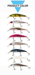 Lutac pêche leurres durs 35g 115mm naufrage méné crochet 3d leurres Gear <span class=keywords><strong>Promotion</strong></span> - Product Image 6