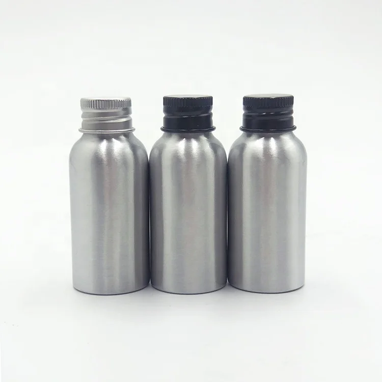 printed aluminum fuel bottle additive/ engine oil packaging car use metal bottles 30ml with plastic plug aluminum screw cap