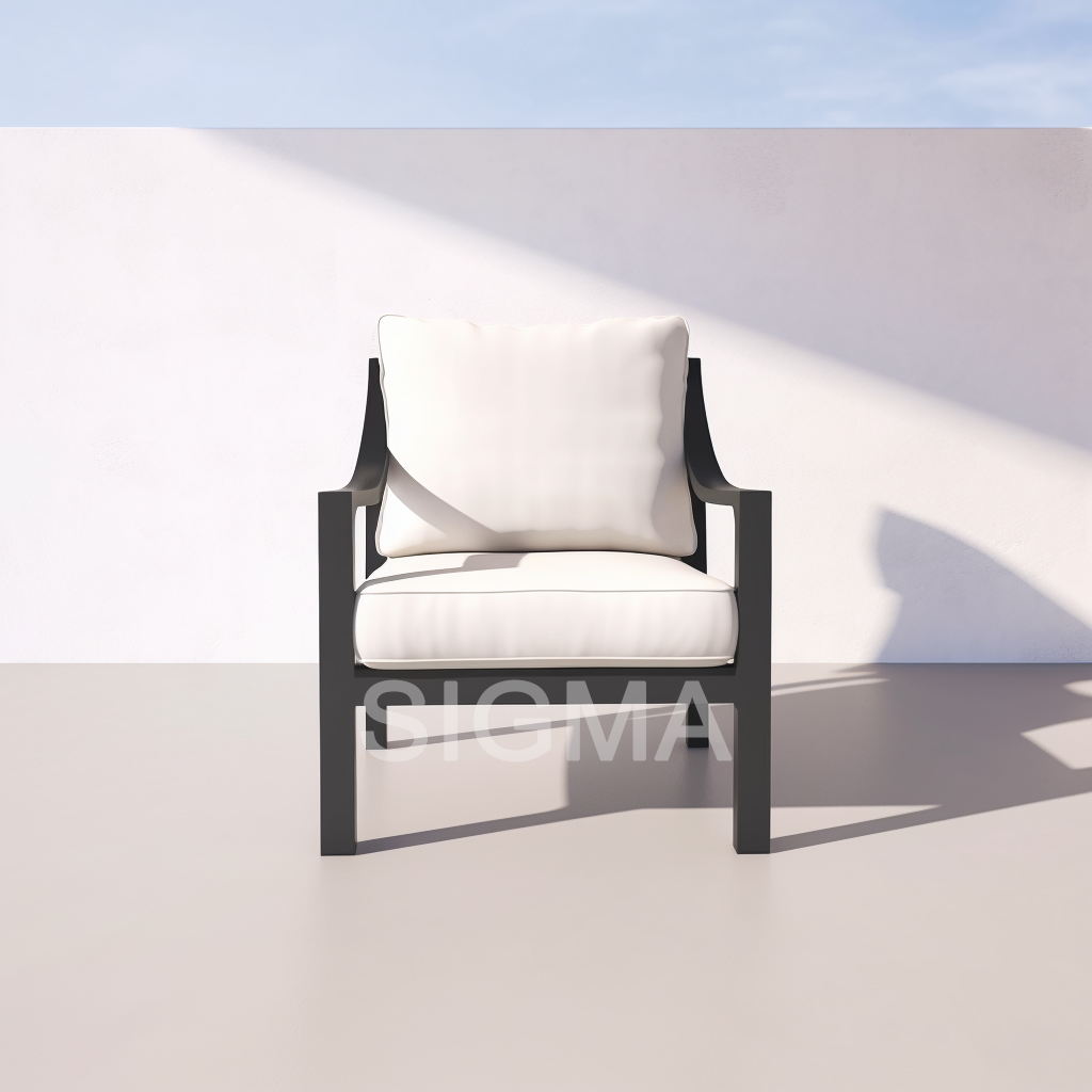 Outdoor Aluminium Restaurant Chairs Waterproof Patio Garden Chair Set