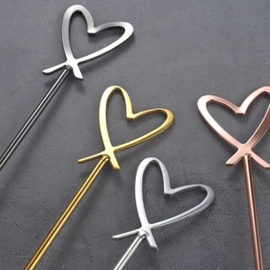 Heart Shape Stainless Steel Place <b>Card</b> Holder 30cm Standing <b>Table</b> Number Holder For Wedding Banquet Restaurant Decor - Product Image 3