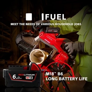 밀워키 M18 배터리용, 6Ah 장시간 사용 가능한 배터리 수명 48-11-1850 48-11-1860 밀워키 충전식 전동 공구 리튬 배터리 - Product Image 6