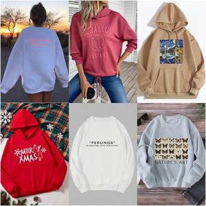 Мужские толстовки-худи оверсайз из плотного трикотажа с возможностью индивидуальной печати и вышивки - Product Image 6