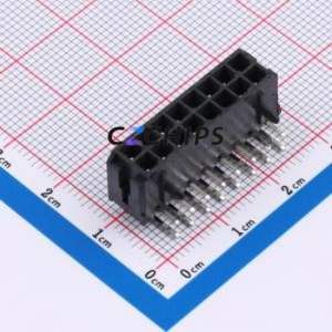 ZX-MX3.0-2-8PWZ Wire-to-<b>Board</b> <b>Pin</b> Header Bent Lead Through Hole,P=3mm Connector 2x8P 3mm Right Angle Insert Micro-Fit (MX 3.0) - Product Image 1