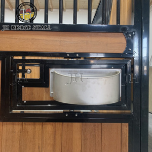 Sang trọng an toàn nhiệm vụ nặng nề mạ kẽm ngựa thanh lịch ngựa ổn định gian hàng hộp với cửa trượt - Product Image 3