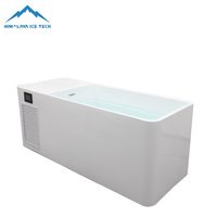 Baignoire de plongeon froid commerciale en acrylique avec écran tactile Wi-Fi et jets de massage pour les salles de sport
