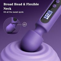 10 Modi 4 Geschwindigkeiten Austauschbare Silikon köpfe LCD-Display Zauberstab Vibrator Sexspielzeug für Erwachsene USB Wiederauf lad bares Massage gerät
