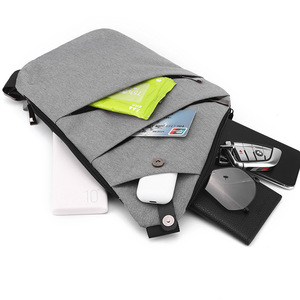 Bolsa Transversal Antifurto QET1042 com Logo Personalizado, Bolsa de Ombro para Homens, Múltiplos Bolsos, Bolsa <span class=keywords><strong>Slim</strong></span> de Viagem para Mulheres e Homens - Product Image 4