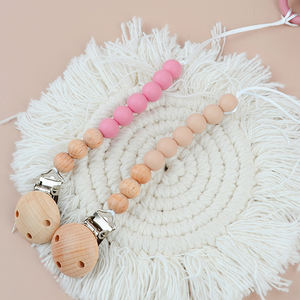 Porte-sucette et attache-sucette personnalisés, sans BPA, en silicone de qualité alimentaire, réutilisables, 20 cm, pour nouveau-nés à 2 ans, unisexe - Product Image 6