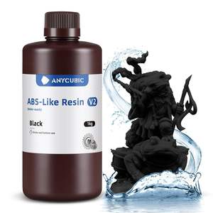 Resina Similar a ABS Anycubic V2 1kg Negra Lavable con Agua para Impresión 3D - Product Image 1