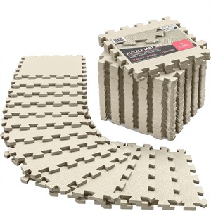 Ensemble de <span class=keywords><strong>tapis</strong></span> de gym emboîtables en EVA CA de 18 pièces (12,6x12,6x0,4 po) - Revêtement de sol protecteur antichoc et antidérapant pour la maison - Product Image 1