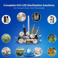 Module LED UVC personnalisé Uvnovo 275nm, indice de protection IP68, 5-6mW, garantie 2 ans, puce AlGaN pour équipement de purification d'eau de 1 à 10L, UV