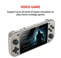 Console portable M17 de haute qualité, mini console de jeu vidéo portable de 4,3 pouces, 64 Go, 19000 1, lecteur de jeux rétro classique