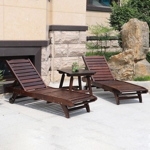 Silla de Playa de Madera Carbonizada para Patio o Balcón, Silla Plegable de Madera Maciza para Descanso y Ocio, 2025 - Product Image 5