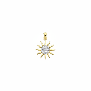 14K <b>Solid</b> Rose <b>Gold</b> Sun Necklace Galaxy Charm Trendy Silver Plated <b>Pendant</b> Fine Jewelry Women Party Accessory Handmade Turkey - Product Image 2