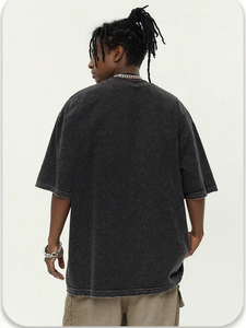 Áo thun nam chất lượng cao, giặt acid, dày dặn 260g, dáng regular fit, 100% cotton, thân thiện với môi trường - Product Image 3