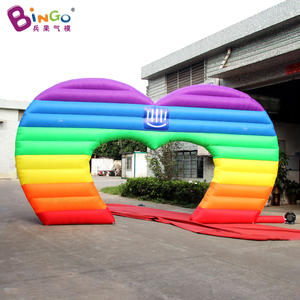 Équipement de <span class=keywords><strong>location</strong></span> de fête Publicité Arche gonflable Tunnel à lumière LED Arc-en-ciel gonflable personnalisé pour événements en plein air - Product Image 5