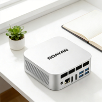 MQ Mini PC AMD R5 6600H 24GB LPDDR5 1TB NVMe SSD Drievoudige 4K Uitvoer WiFi6 Win11 Linux Draagbare Desktop Computer